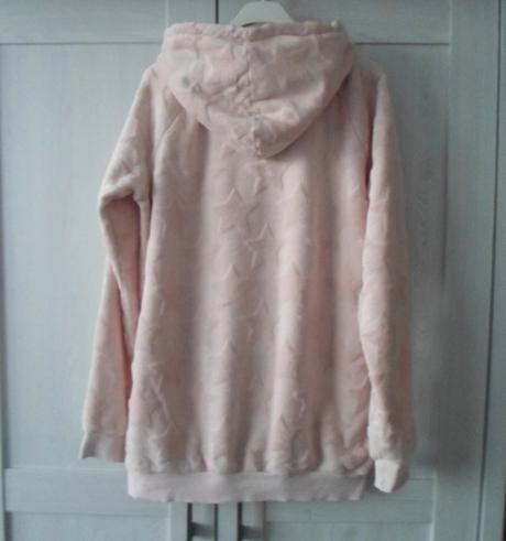 Růžová mikina mikinka s kapucí, h&m,158