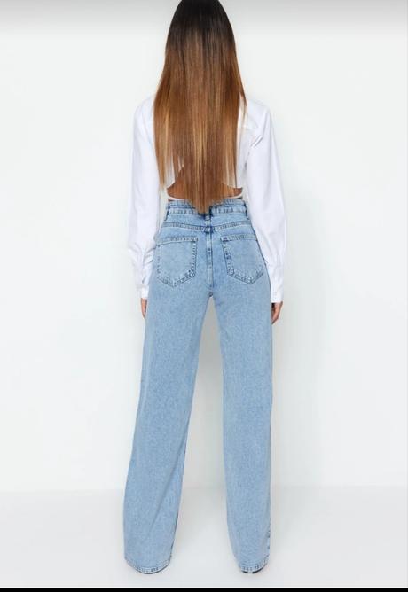 Džíny vyšší postava vel.l-xl, l