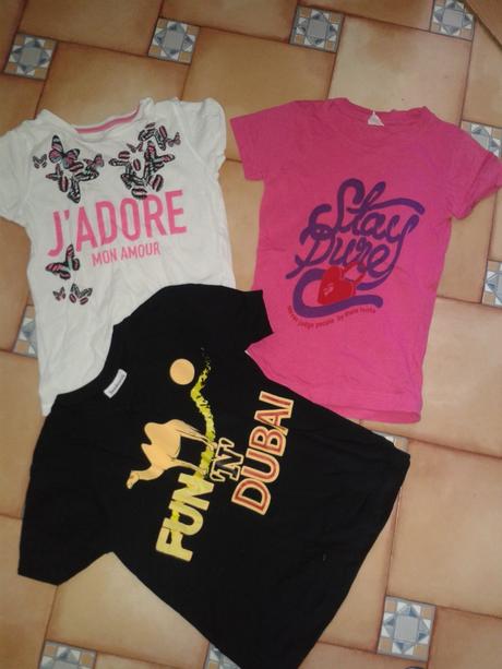 3 x tričko, young dimension,128