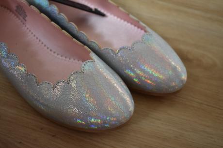 Nové třpytivé baleríny h&m, velikost 34/35, h&m,34 / 35