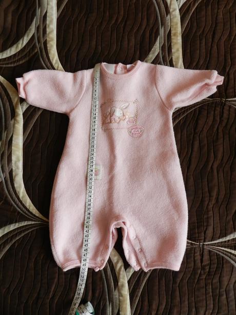 Overal fleesový se zajíčkem, 68