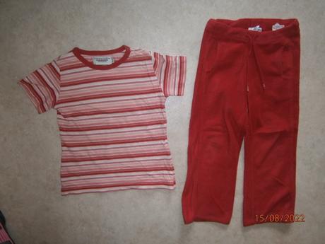Tepláky + tričko zdarma, h&m,104