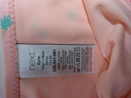 Next dvoudílné plavky vel.116, next,116