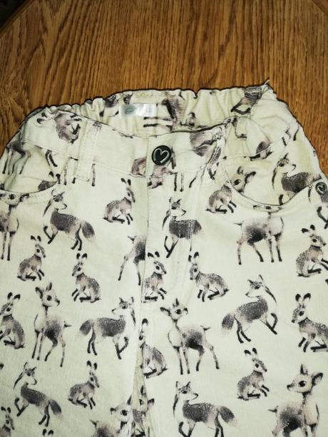 Kalhoty manžestrové se zvířátky vel. 122., pepco,122