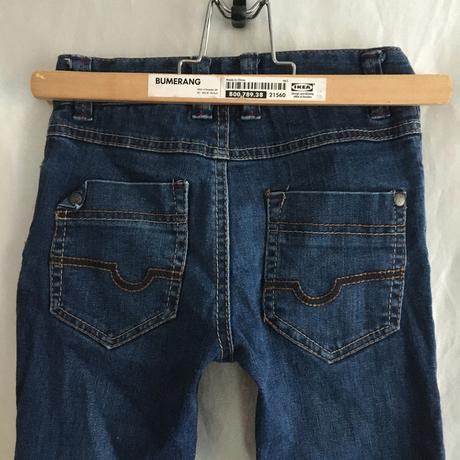 Vel. 110 modré elastické džíny, 110