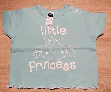 Bavlněné tričko s princeznou vel 62 - 68, m&co,62