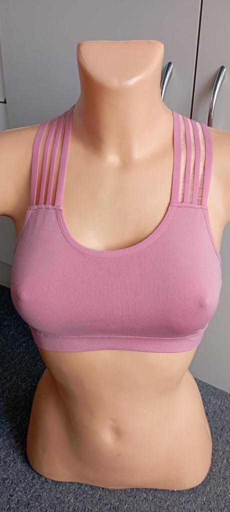 Růžové bolérko - podprsenka vel."s/m", s