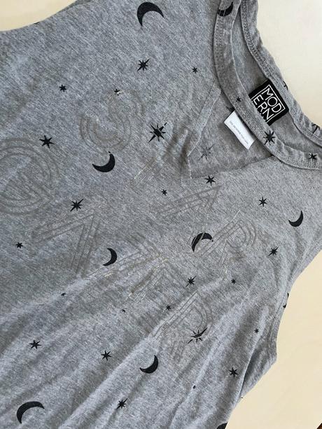 Letní top s hvězdou a měsíce, vel xs, modern lux, xs