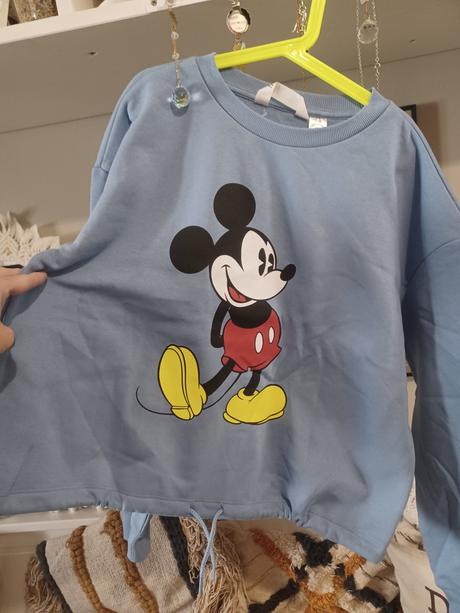 Croptop mikina mickey h&m 158/164, h&m,164