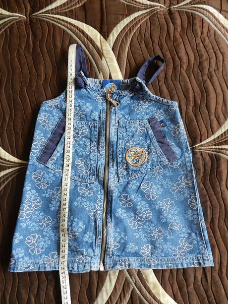 Šatičky riflové s kačerem, 98