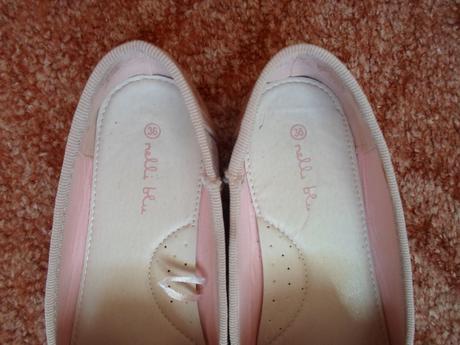 Růžové boty polobotky baleríny, nelli blu,36