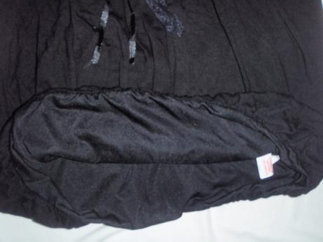 Luxusní černý delší balónový topík pro slečny, young dimension,140