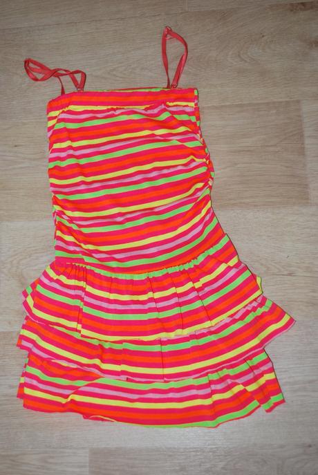 Neonové šaty šatičky, 128