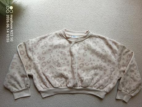 Crop top mikina zn."happy by kik" vel."134-140", kik,134