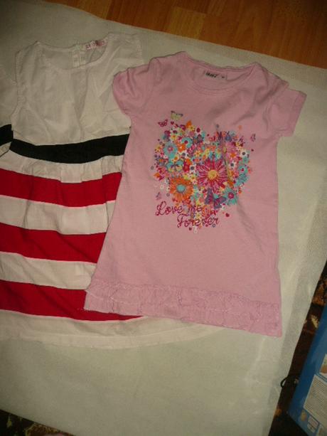 Šaty letní 3ks vel 110/116, 122