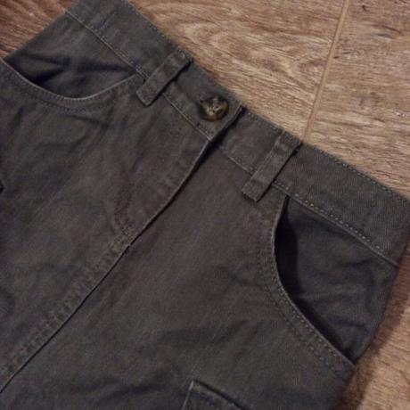 Džínová sukně s regulací velikosti v pase, nutmeg,128