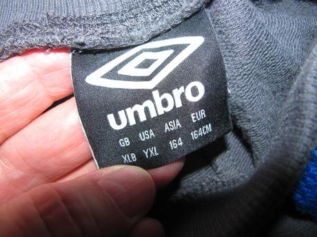 Dětské šedé teplákové šortky umbro, umbro,164