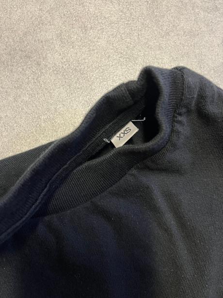 Bavlněné tričko černé velikost xxs, xs