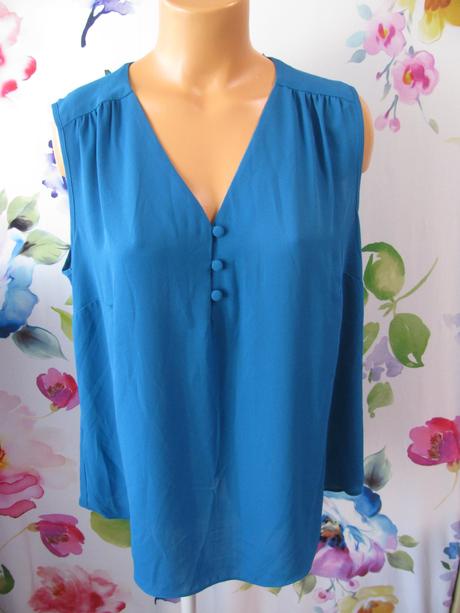 Dámská letní modrá halenka, tu,46