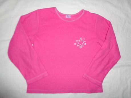 Růžová flísová mikina s hvězdičkou, f&f,128