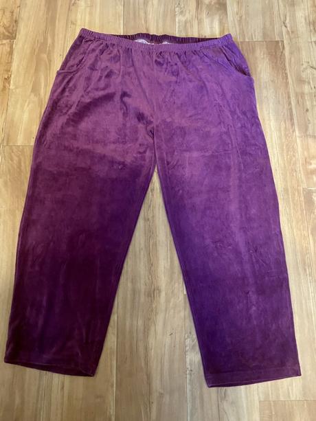 Sametové kalhoty vel- xxl / 52, 52