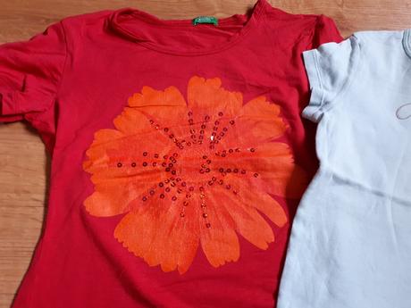 3x tričko benetton, top stav, benetton,116
