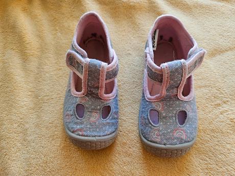 Stříbrné růžové bačkory bačkůrky befado vel 23, befado,23