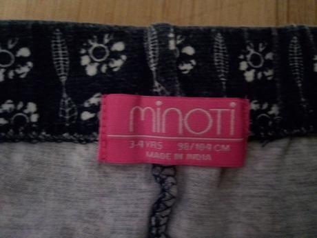 3 x legíny + tunika, minoti, vel 98/104, minoti,104