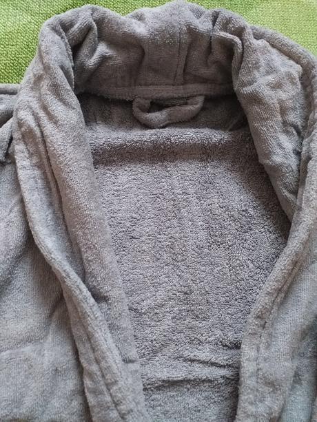 Pánský šedý froté župan vel. s/m, nový, s