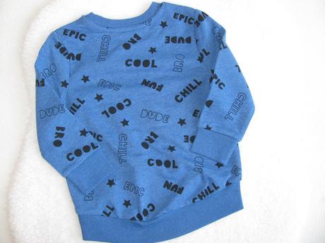 Modrá bavlněná chlapecká mikina s potiskem, george,92