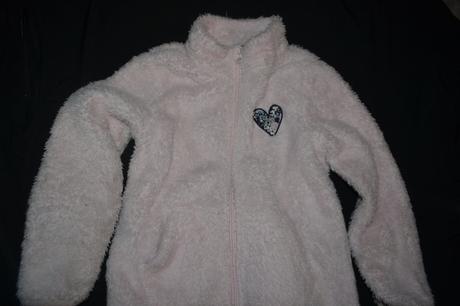 Oteplená dívčí mikina v.110/116, na zip,, lupilu,110