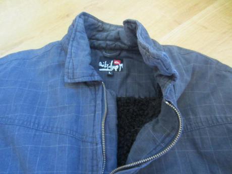 Kostkovaná bunda s kožíškem , quiksilver,l