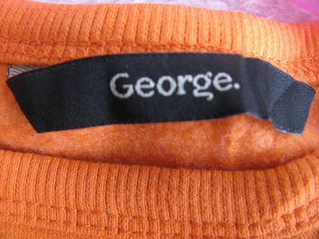 Oranžová bavlněná mikina se zvířátky, george,92
