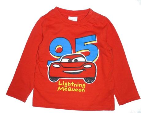 Bavlněné tričko cars mc queen vel.86, disney,86