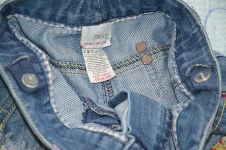 122 128 next džínová sukně s regulací v pase, next,122