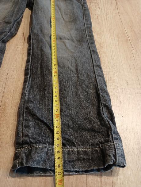 Zateplené džíny vel. 122, 122