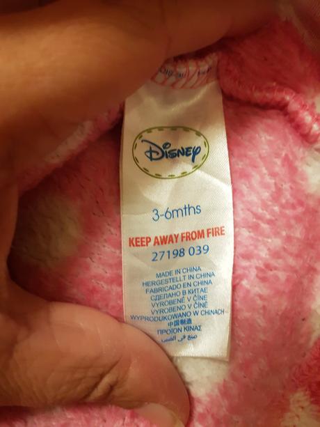 Dívčí župan značky disney, vel. 3-6 měsíců., disney,62