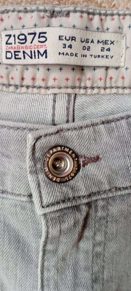 Rifle zn."zara basic dept" vel."34 i větší vel", zara,34