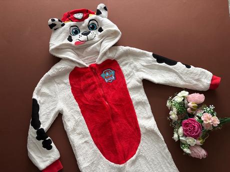 Ob/ overal coral huňaty flece - 4/5 let, george,110