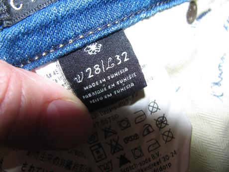 Dámské, dívčí strečové džíny, krátký sed, m