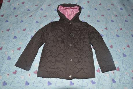 140 prošívaná zimní bunda květinová, kenvelo,140