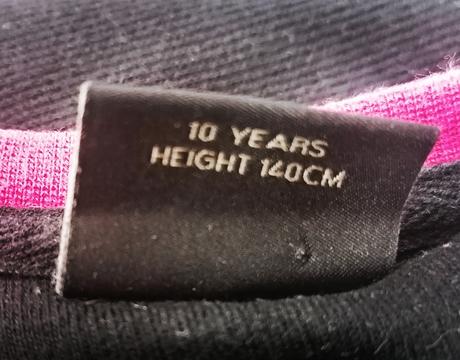 Bavlněné černé tričko next vel 140, next,140