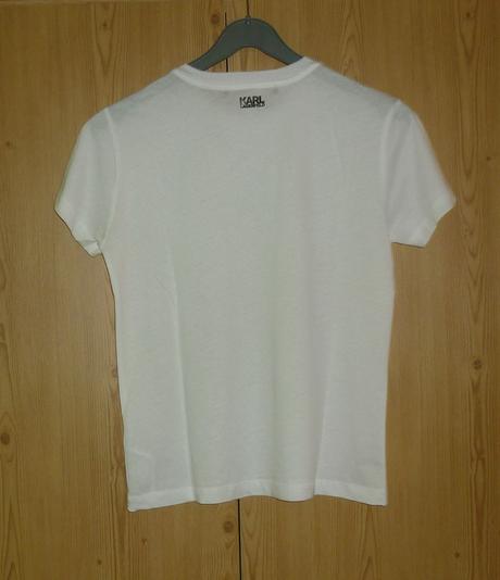 Bílé basic dámské tričko karl lagerfeld, xs