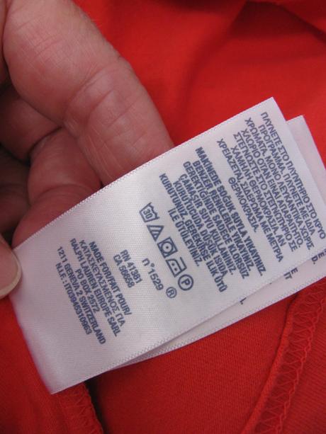 Dětské bavlněné červené tričko ralph lauren, ralph lauren,152