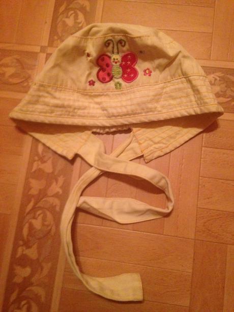 Dívčí letní klobouček - čepička motýl, 74