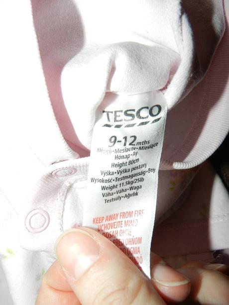 Body dlouhý rukáv s kytičkami, tesco,80