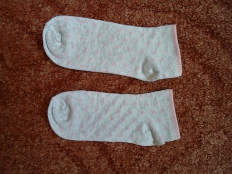 Bílé růžové šedé kotníkové ponožky 9 párů - 27-30, 27