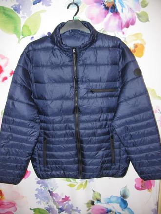 Pánská modrá prošívaná zimní bunda v by ver, xl