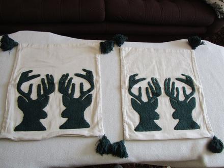 2x pěkné kvalitní bavl. povlaky na polštář,40x45,