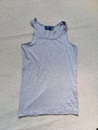 Slabý světle šedý nátělník tom tailor ca 146/152, tom tailor,146